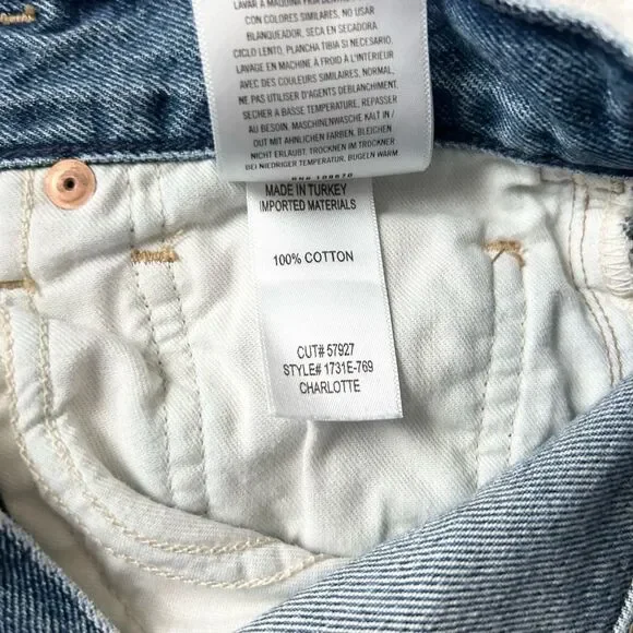 Citizens of Humanity Charlotte Straight Leg Distressed Jean Cropped Size 26 - Picture 8 of 9